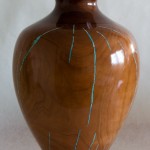 1205 Cherry Figured-Cherry-and-Walnut-with-turquoise-inlay