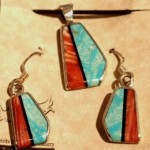 OLYMPUS DIGITAL CAMERA jimmy-poyer-inlay-pendant-earrings