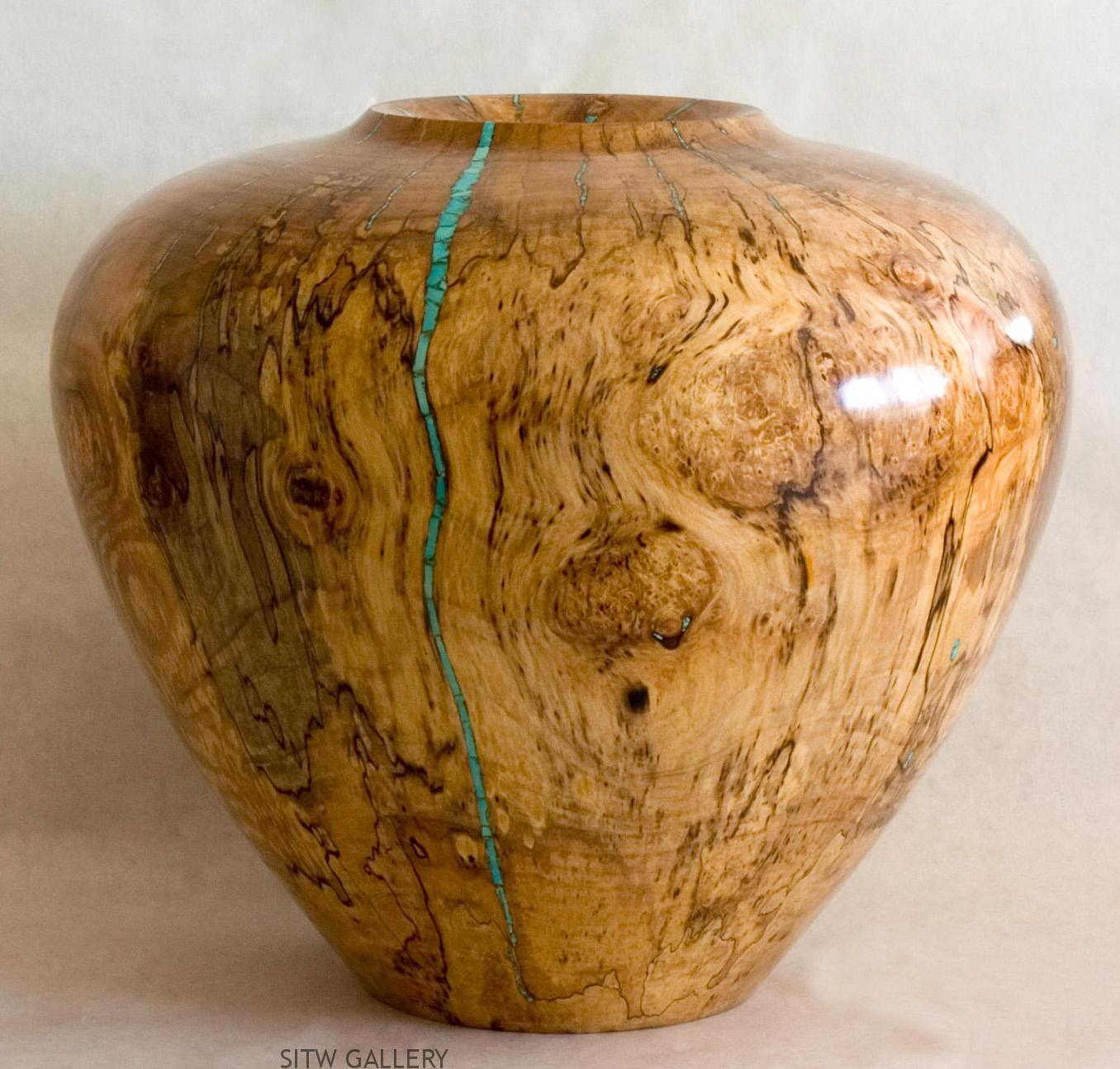 Maple-turquoise-inlay-wood-sculpture
