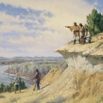 Captain Lewis Sighting the Yellowstone