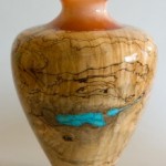 Maple Inlay and Turquoise Sculpture