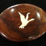 Duck Ironwood Inlay Belt Buckle