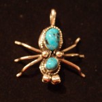 Villa Grove Turquoise Inlay Bug Pendant Randy Christensen