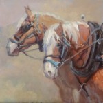 Willian and Able Oil Painting by Karen Bonnie