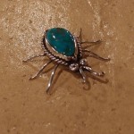 Villa Grove Turquoise Inlay Bug Pendant Randy Christensen
