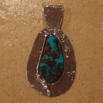 Villa Grove Turquoise Inlay Pendant Randy Christensen