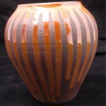 Orange Raku Pottery Lance Timco