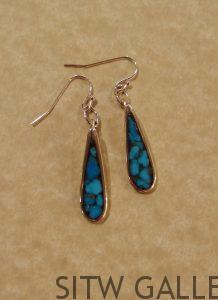 Randy Christensen, Villa Grove Turquoise Earrings, RC1-271