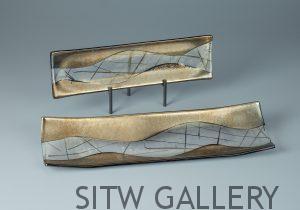 Gold Rectangular Platters