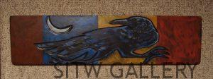 Raven Painting on Wood, by Leland Holiday, TG2-Leland-286